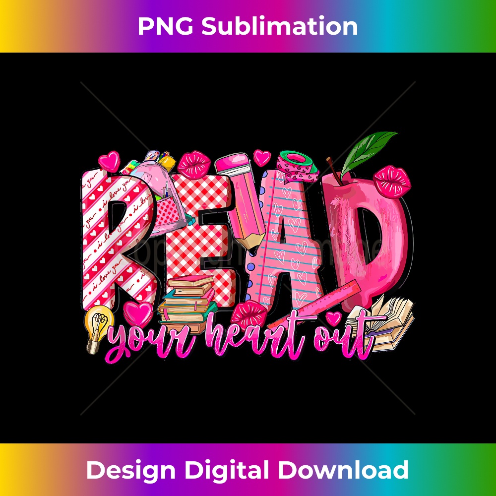 Retro Read Your Heart Out Valentine's Day Teacher Book Lover 2453.jpg