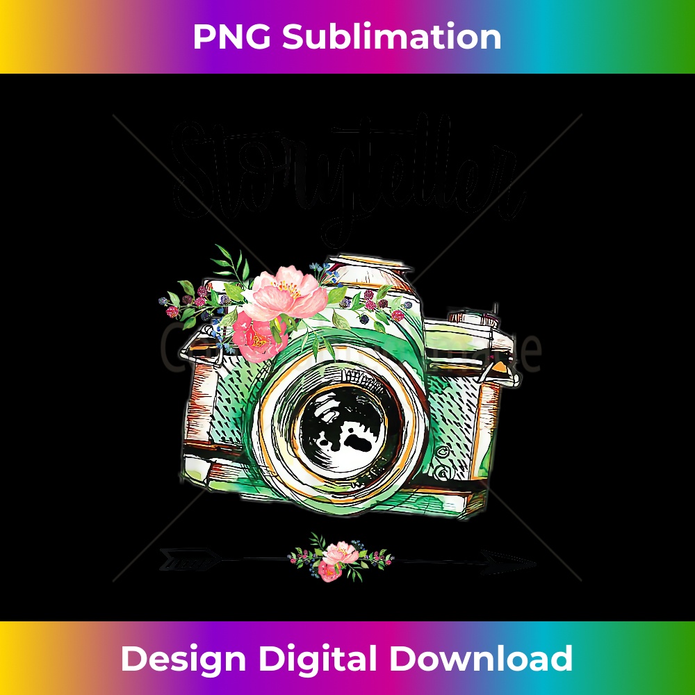 Storyteller Photographer Vintage Camera With Flowers 0920.jpg