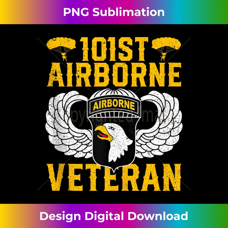 US Army 101st Airborne Veteran USA Flag Vintage 0275.jpg