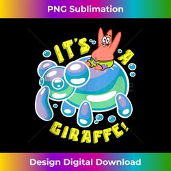 mademark x spongebob squarepants - spongebob its a giraffe patrick star riding balloon giraffe - minimalist sublimation