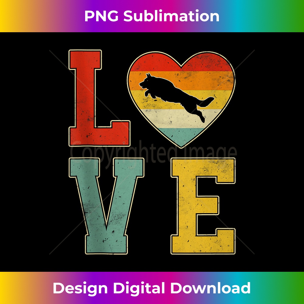 Retro German Shepherd Dog With Heart Graphic Valentines Day 2423.jpg