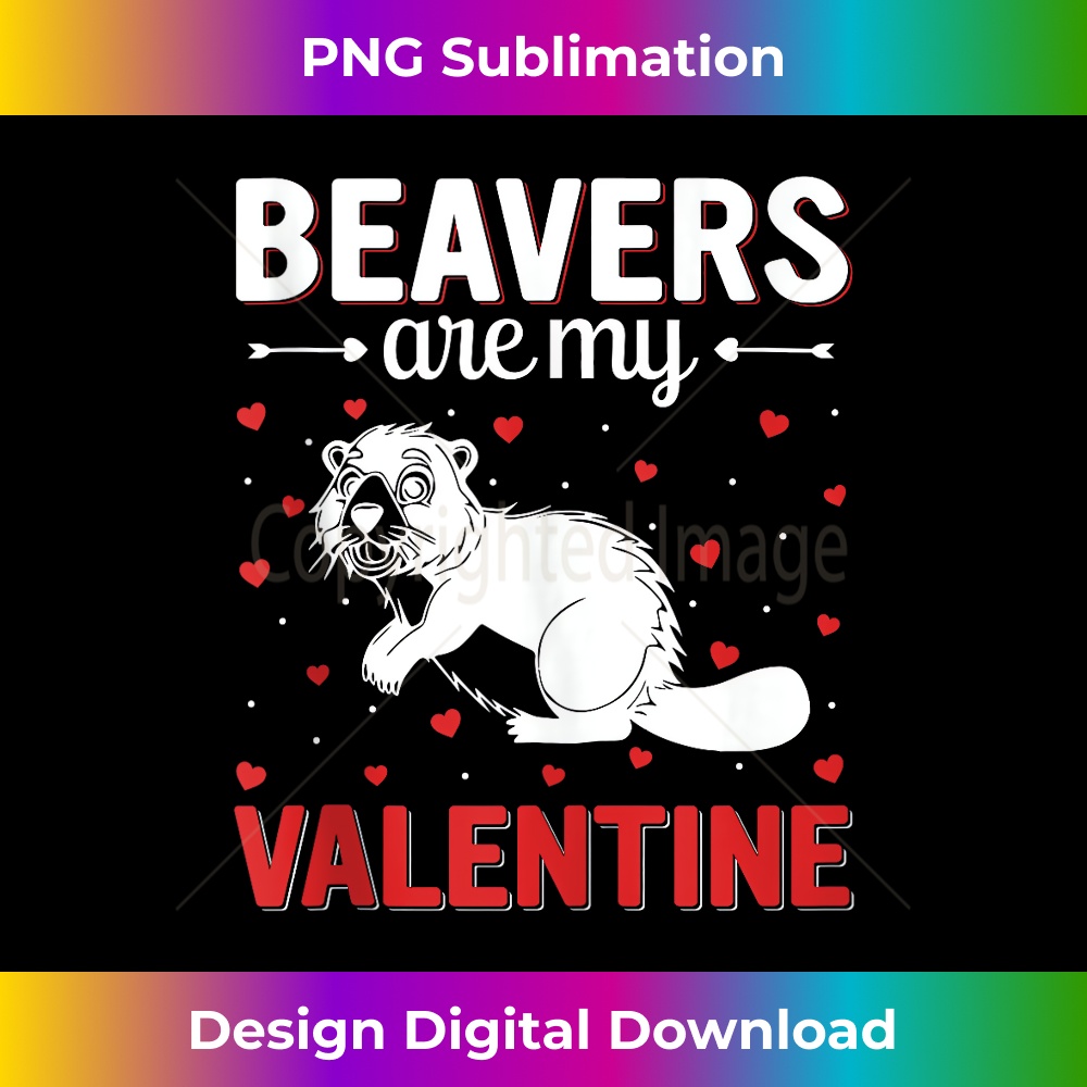 Red Heart Cupid Love Graphic Beavers Are My Valentine Day 2120.jpg