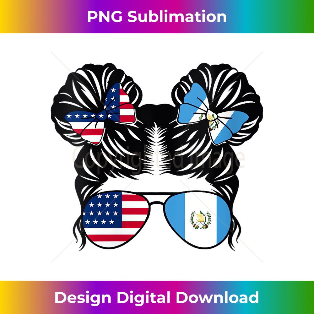 Half American Guatemalan Girl USA Guatemala Flag Patriot 0804.jpg