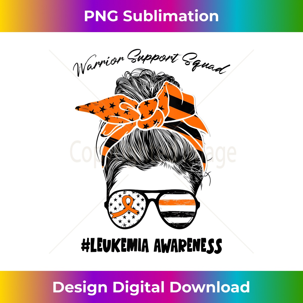 Messy Bun Warrior Support Squad Leukemia Awareness Day 1627.jpg