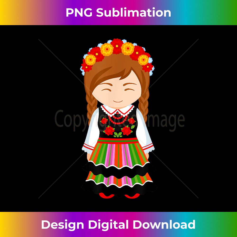 Woman in Polish Ethnic Costume Design For Girls Babies 3884.jpg