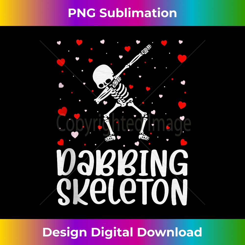 Red Heart Cupid Love Dabbing Skeleton Lover Valentine Day 2088.jpg