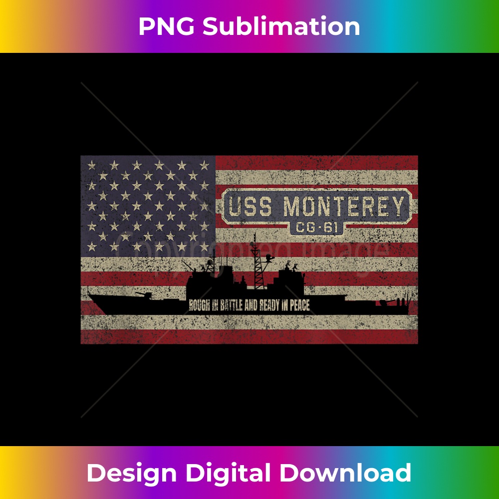 USS Monterey CG-61 Cruiser Ship USA American Flag 1084.jpg