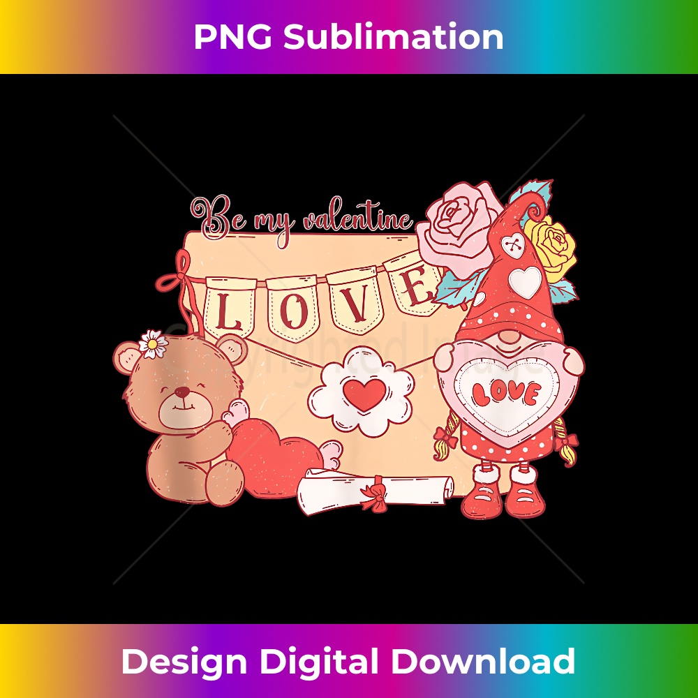 Be My Valentine Love Letter Gnome Cute Bear Valentine's Day  0121.jpg