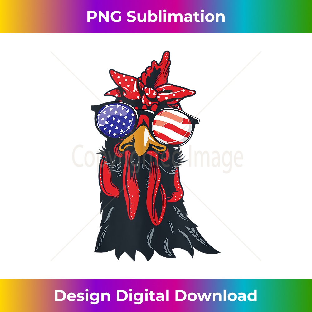 Chicken 4th of July Shirt Chicken-Lover American USA Flag Tank Top 0440.jpg