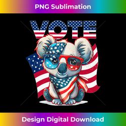 vote next president of the us proud american koala us flag long sleeve - eco-friendly sublimation png download - channel
