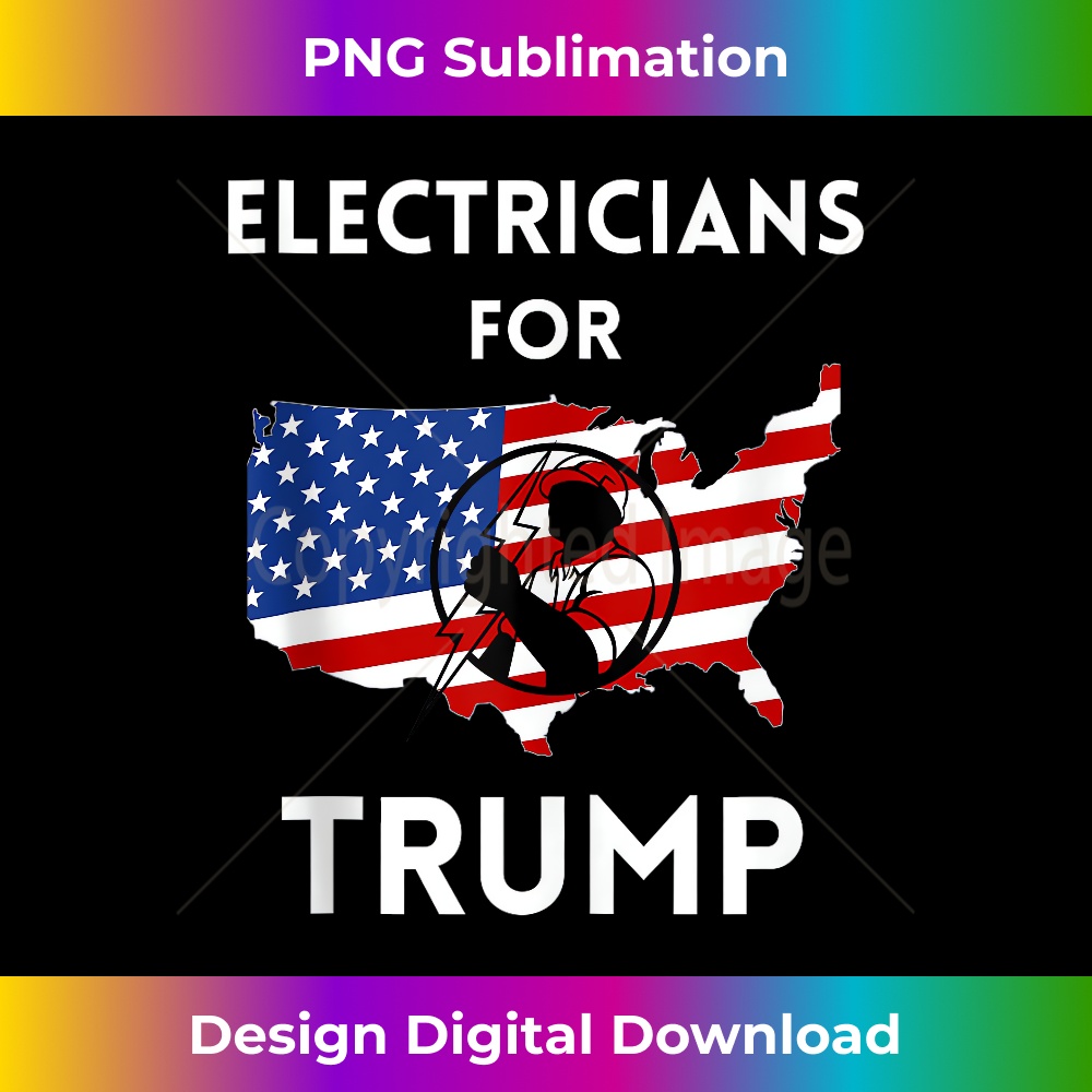 Electricians For Trump 2024 Election Pro Trump Supporter Tank Top 0353.jpg