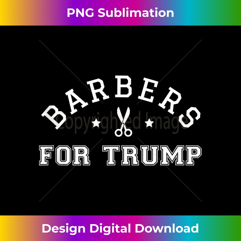 Barbers For Trump Funny Election 2024 Hair Cutting Barber Tank Top 0112.jpg