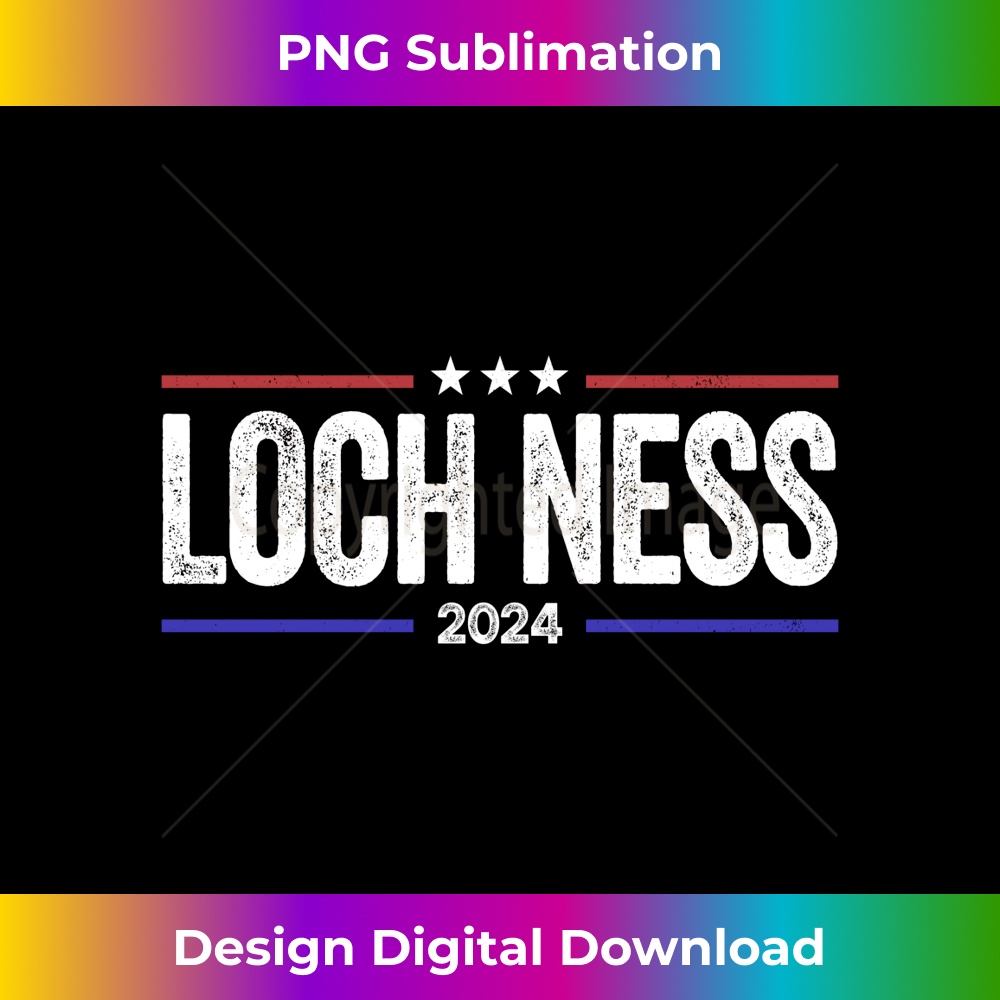 Loch ness monster 2024, political campaign parody joke Long Sleeve 0244.jpg