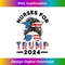 Nurses For Trump 2024 Messy Bun Nurse USA Flag Women Tank Top 0931.jpg