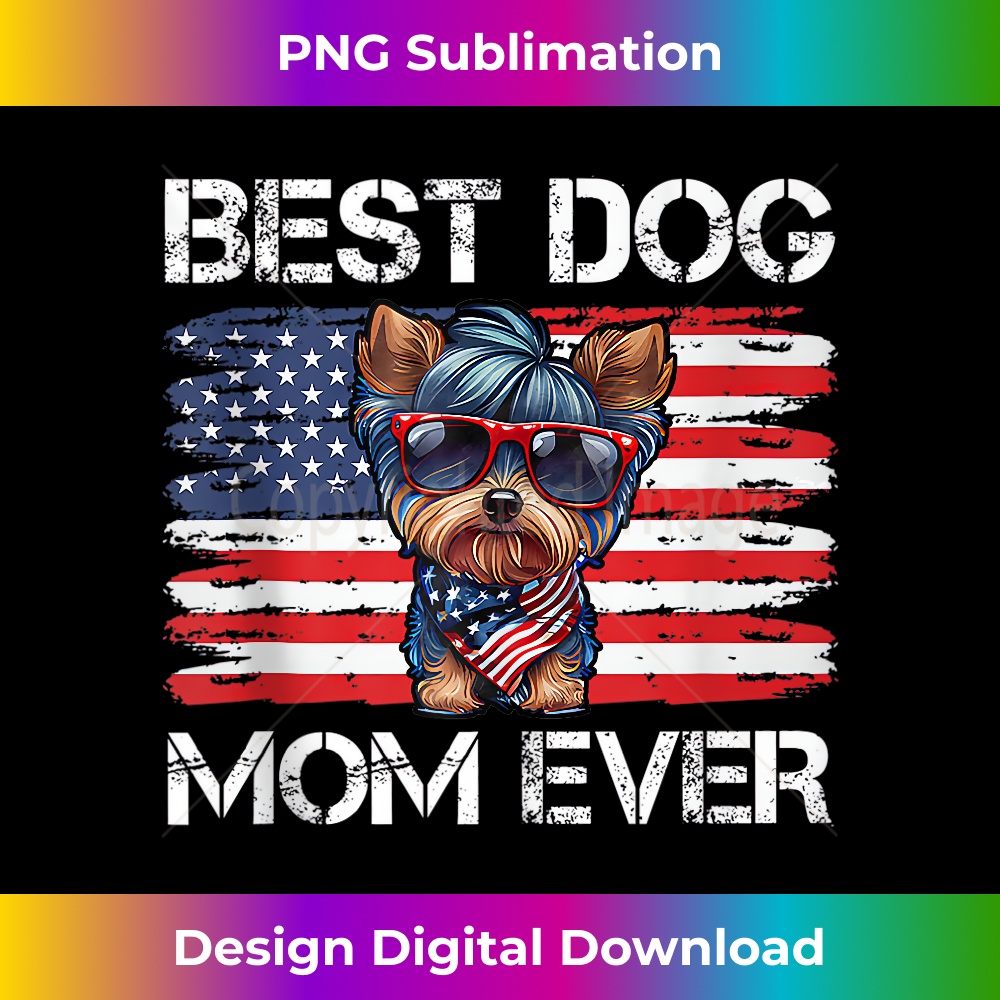 Yorkshire Terrier Dad Mom Dog Lover American Flag Tank Top 2892.jpg