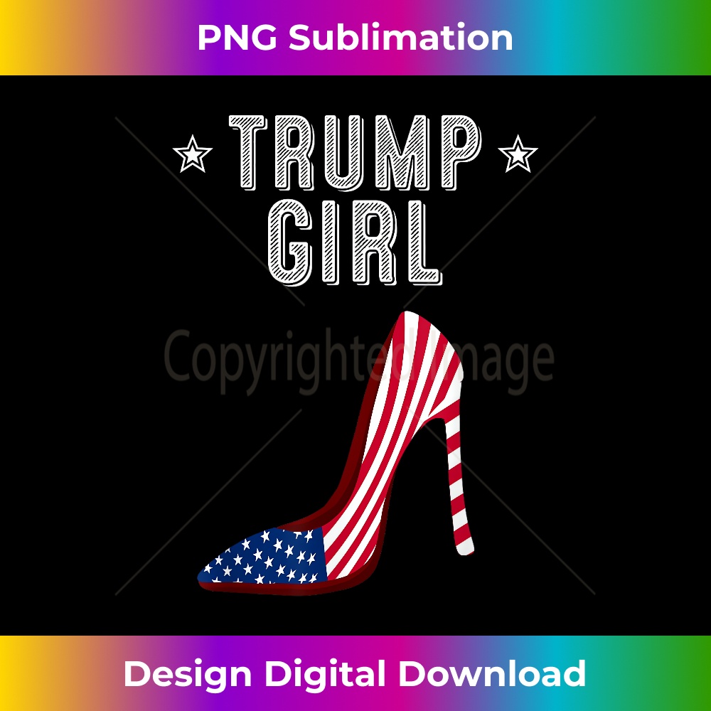 Funny Trump Girl Gift Cute High Heel American Flag Women 0170.jpg