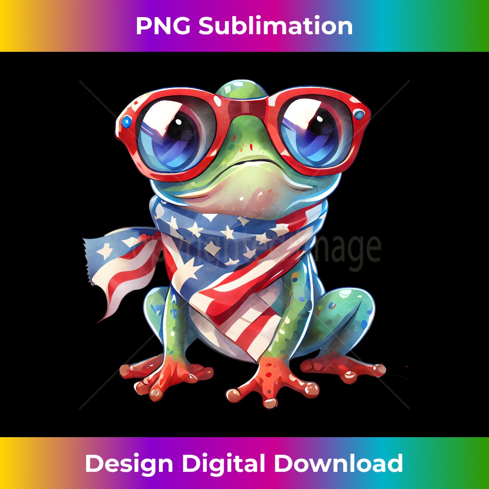 Proud American Frog President Of The US Cool Political Frog Long Sleeve 0321.jpg