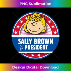 peanuts sally brown for president long sleeve - contemporary png sublimation design - customize with flair