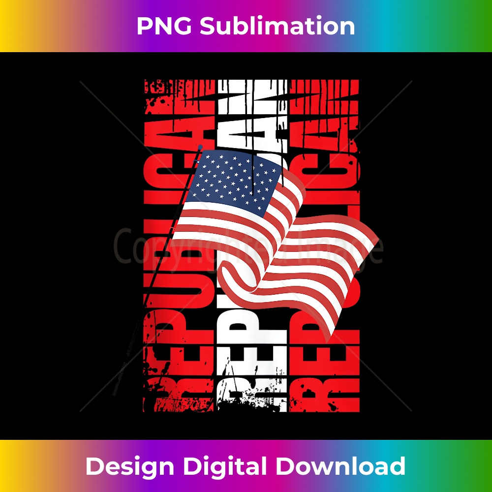 Patriotic Republican USA Flag Vintage Grunge Republican Tank Top 1917.jpg