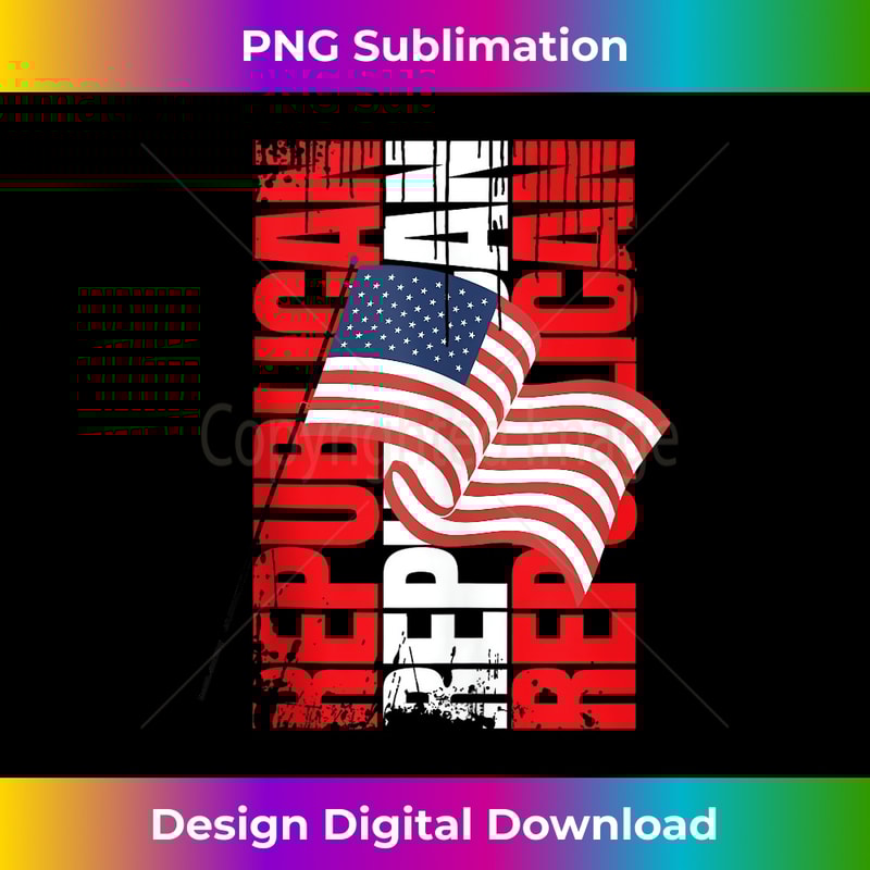 Patriotic Republican USA Flag Vintage Grunge Republican Tank Top 1917.jpg