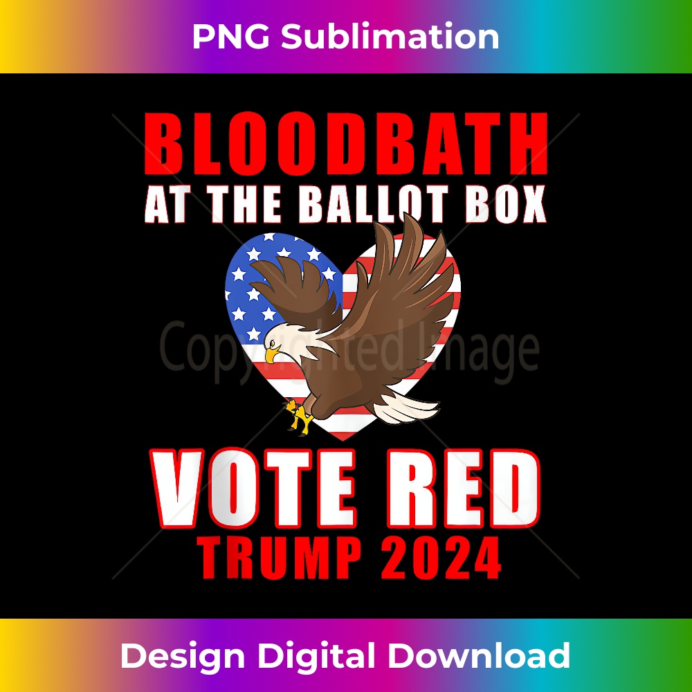Trump 2024 Bloodbath At The Ballot Box Vote Red Retro Hearts Tank Top 0064.jpg