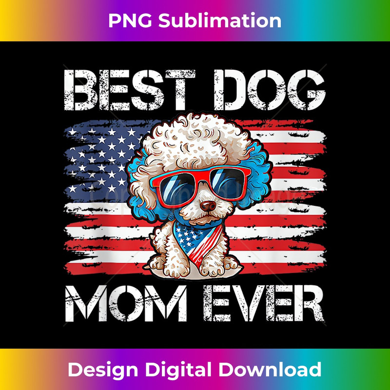 Poodle Dad Mom Dog Lover American Flag 4th Of July Tank Top 1964.jpg