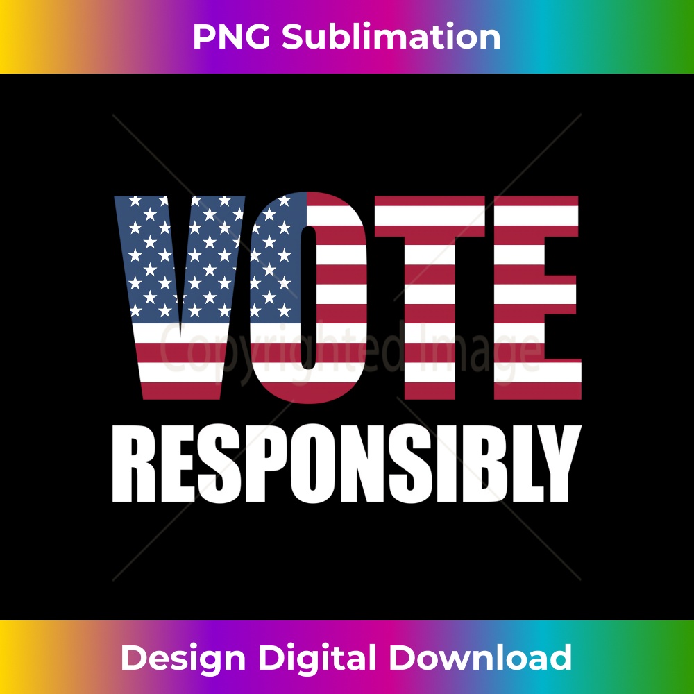 Vote responsibly, voting, voter, presidential election usa Long Sleeve 0502.jpg