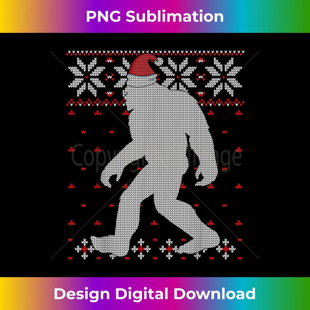 Bigfoot Sasquatch Ugly Christmas Sweater Bigfoot Kids, girl 0323.jpg