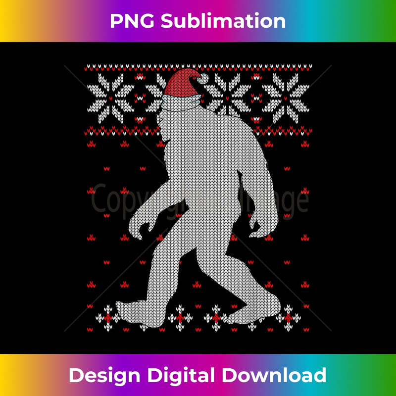 Bigfoot Sasquatch Ugly Christmas Sweater Bigfoot Kids, girl 0323.jpg