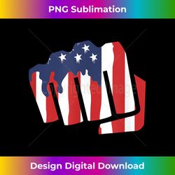 fist knuckles bleed american flag usa election 4th - sublimation-optimized png file - lively and captivating visuals