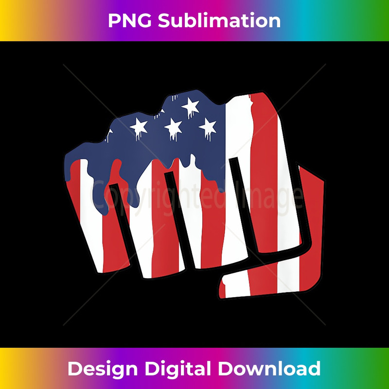 Fist Knuckles Bleed American Flag USA Election 4th 0139.jpg