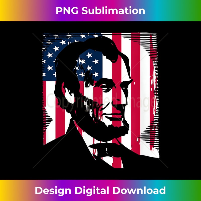 Abraham Lincoln T-Shirt Vintage USA Flag Distressed 0106.jpg