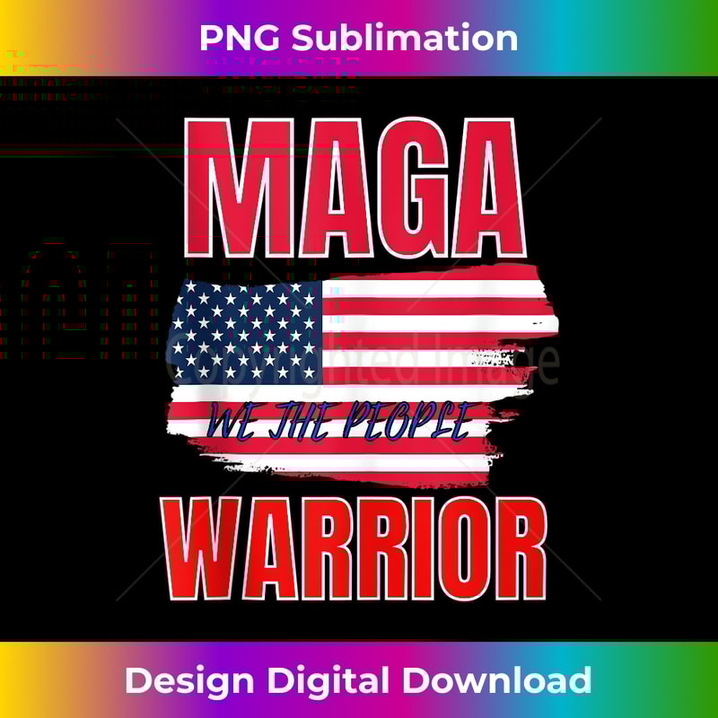 MAGA WARRIOR Patriotic USA Tank Top 1539.jpg