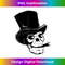 Skull with Top Hat and Cigar Standard T Shirt 1186.jpg