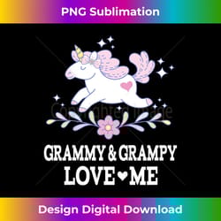 kids grammy and grampy love me unicorn grandchild - vibrant sublimation digital download - customize with flair
