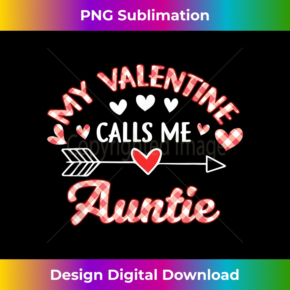 My Valentine Calls Me Auntie Red Plaid Valentine Gift 2080.jpg