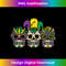 Sugar Skulls Mardi Gras Mask Jester Mexican Men Women Kids Long Sleeve 2217.jpg