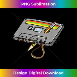 80s cassette tape pencil 90's 70's throwback music mixtape - sublimation-optimized png file - elevate your style with in