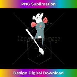 disney pixar ratatouille remy small pocket chef tank top - chic sublimation digital download - infuse everyday with a ce