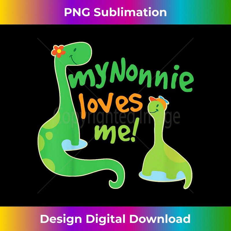 Kids My Nonnie Loves Me Grandson Dinosaur 1003.jpg