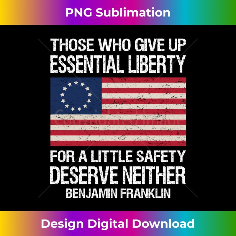 Those who give up essential liberty for a little safety Long Sleeve 1928.jpg