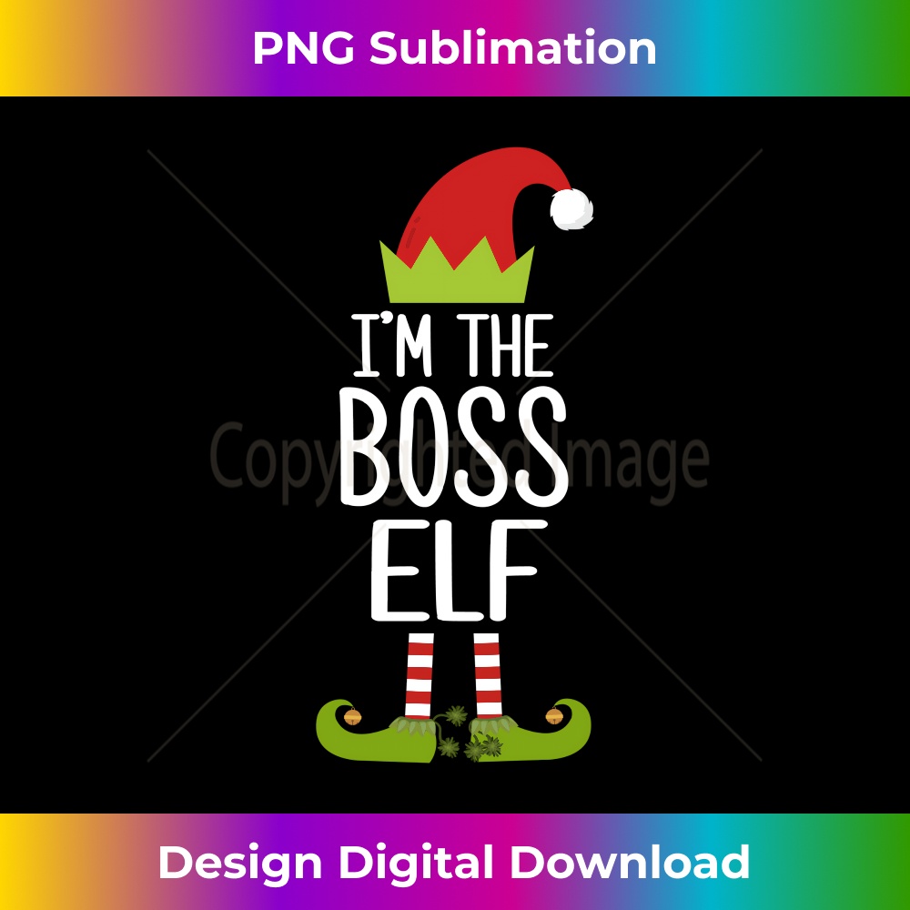 I'm The Boss Elf Shirt Matching Christmas Family Elf Tshirt Long Sleeve 1181.jpg