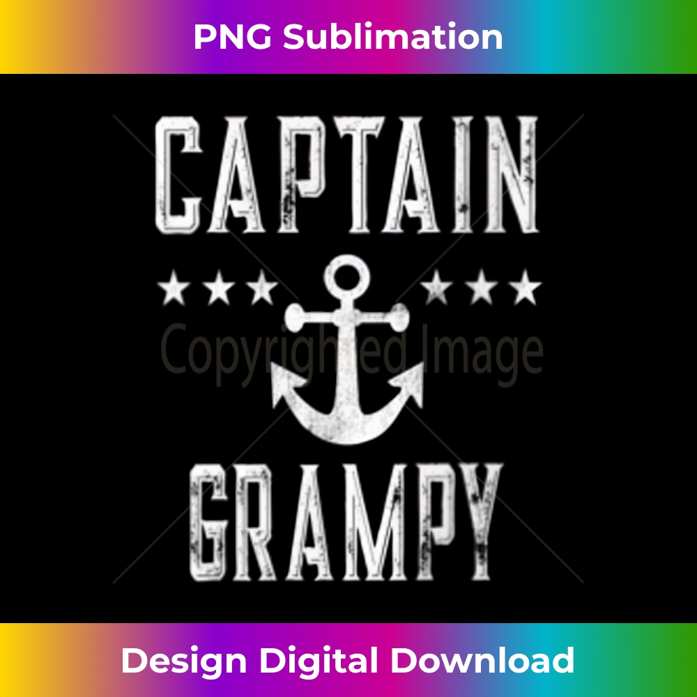 Mens (2 Sided Print) Vintage Captain Grampy Boating Lover Grandpa Tank Top 1764.jpg
