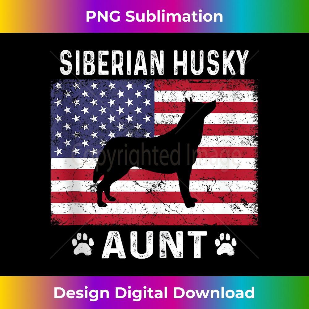 Funny Siberian Husky Aunt US Flag 4th Of July Tank Top 0893.jpg