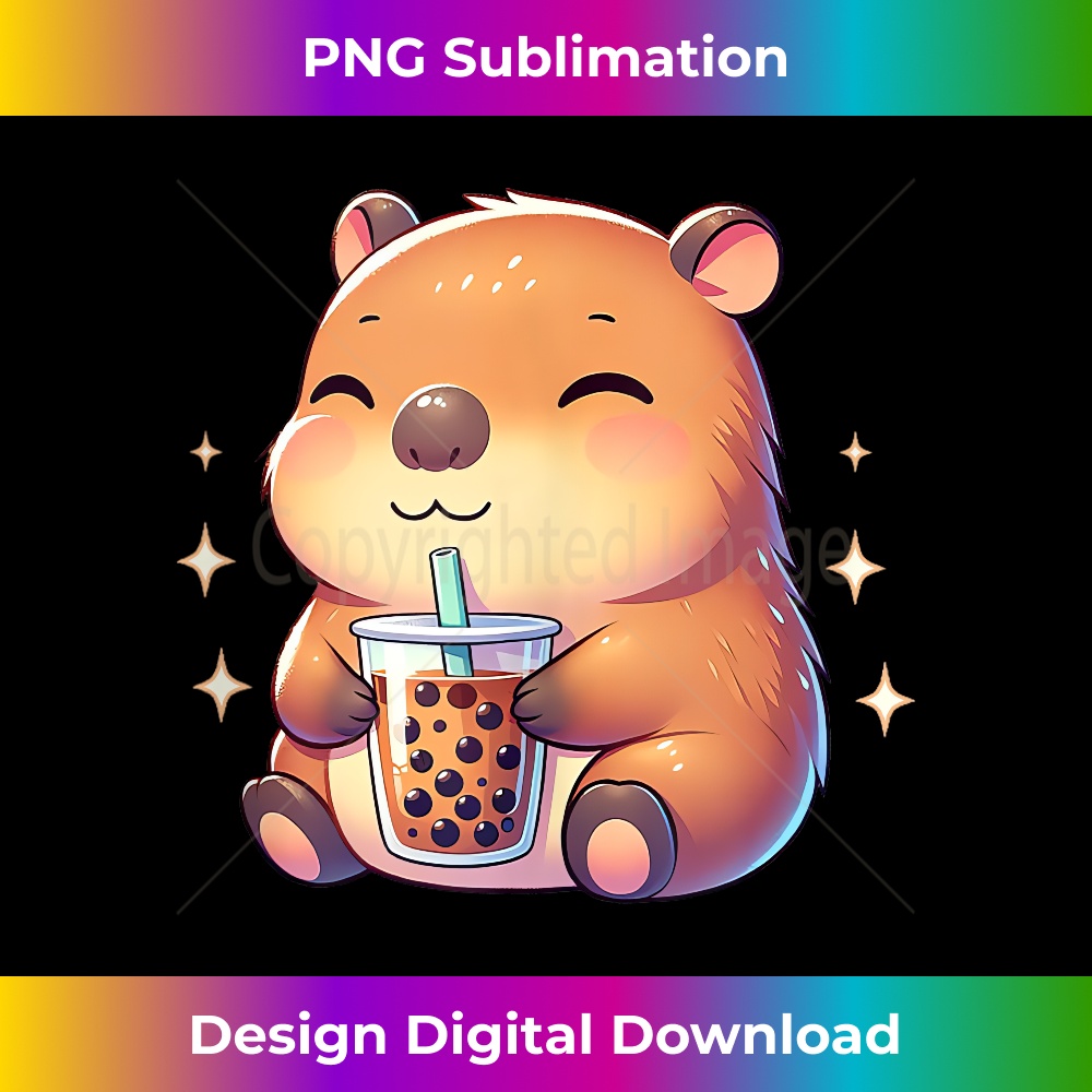 Kawaii Capybara Anime Lover Cute Japanese Manga Boba Tea Tank Top 0611.jpg