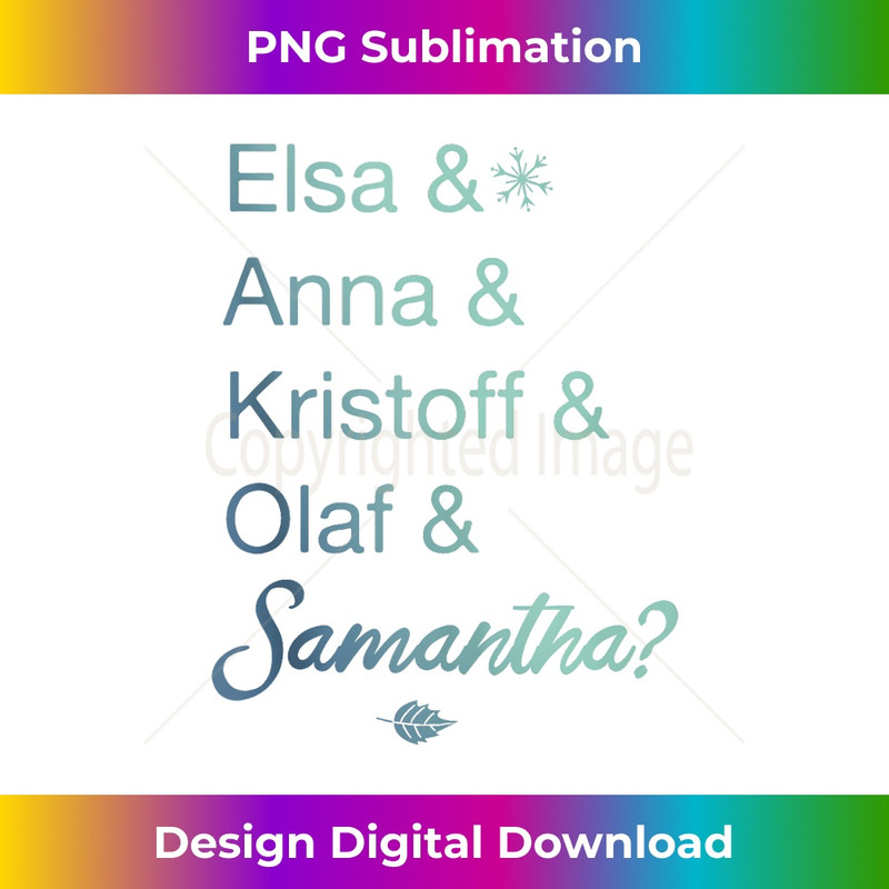 Disney Frozen 2 Character Name Stack & Samantha Tank Top 0309.jpg