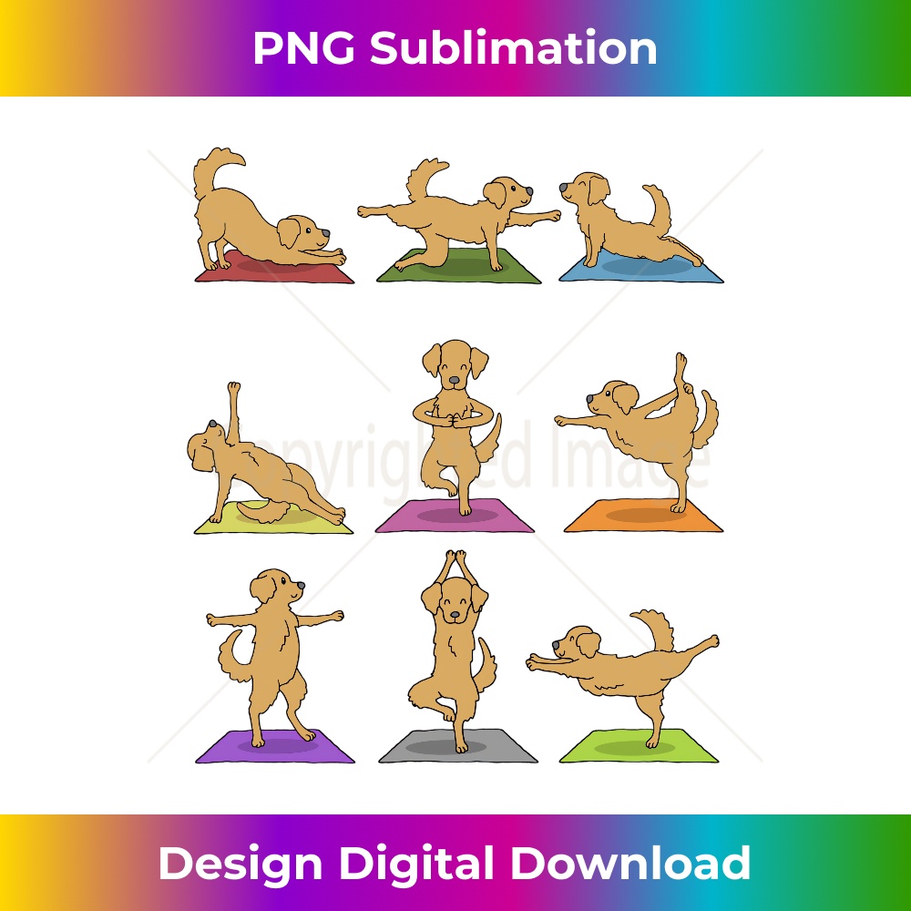 Golden Retriever Yoga T- Funny Dogs In Yoga Poses Long Sleeve 0699.jpg