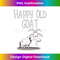 Happy Old Goat Funny Cartoon For Over The Hill Humor Long Sleeve 0799.jpg