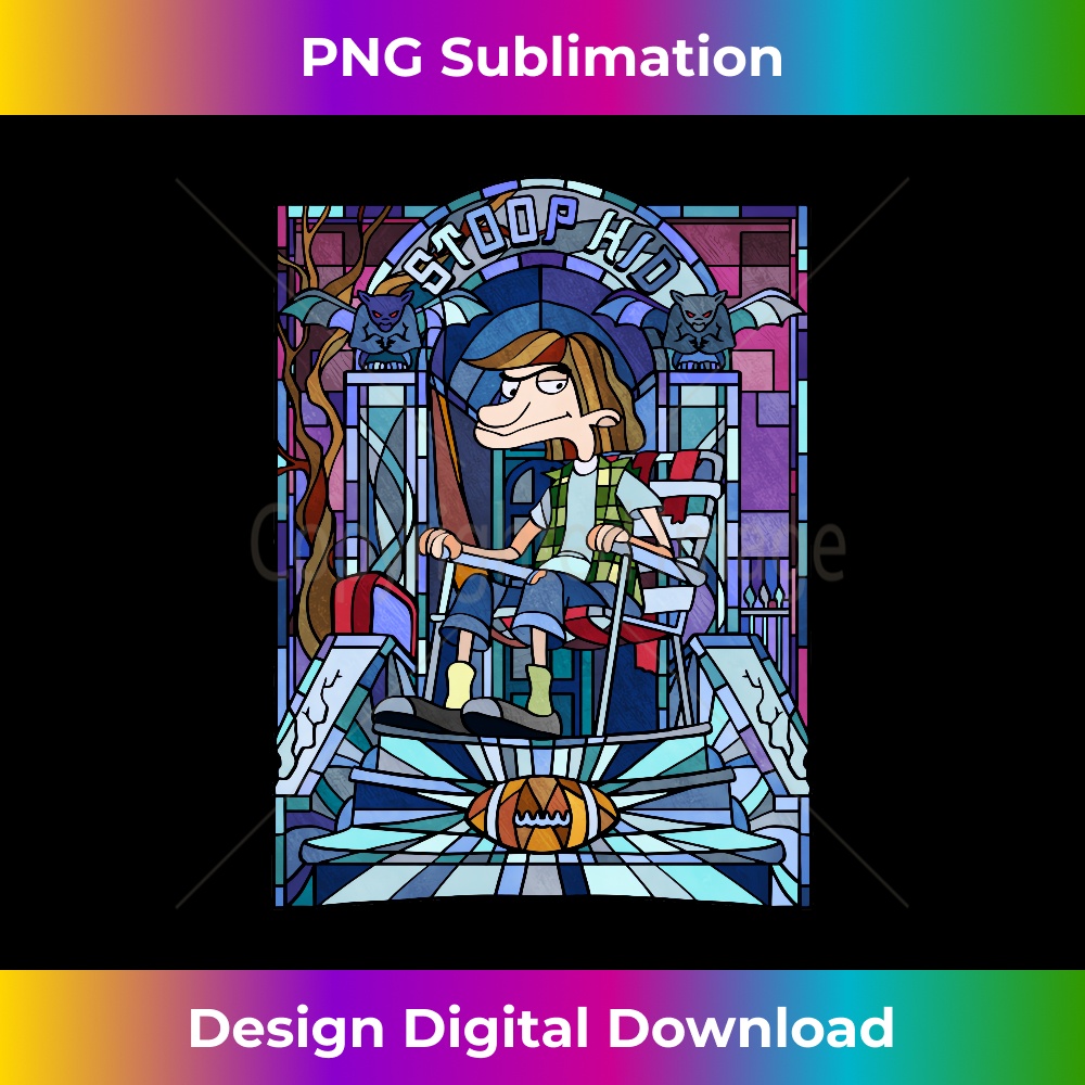 Hey Arnold! Stoop Kid Stained Glass Portrait Long Sleeve 1153.jpg
