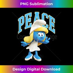 the smurfs smurfette peace tank top - vibrant sublimation digital download - elevate your style with intricate details